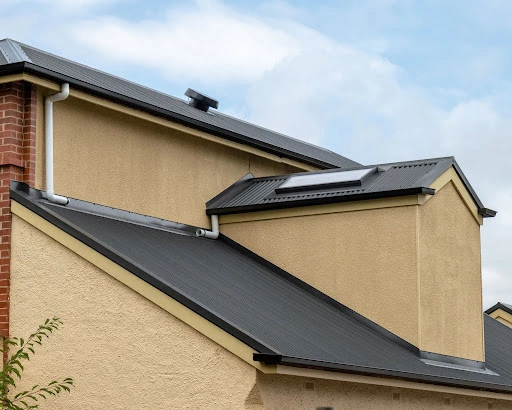 A gutter system delivered as part of a complete roof replacement