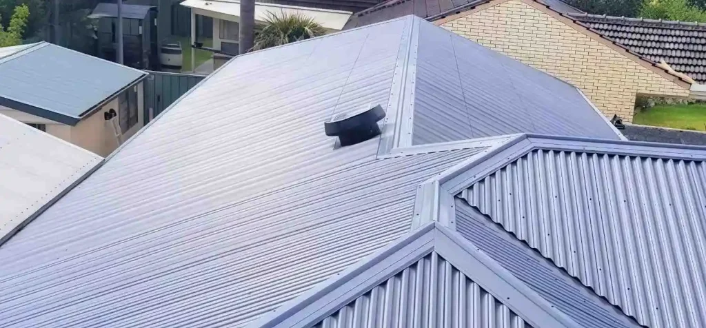 a solar roof vent installed on a roof during replacement