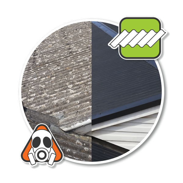 Asbestos to metal roof replacement